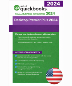 Quickbooks Desktop Premier Plus 2024 for Windows Lifetime | 1 User | US Version
