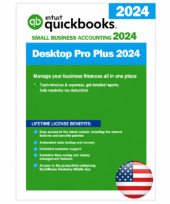 Quickbooks Desktop Pro Plus 2024 for Windows Lifetime | 1 User | US Version